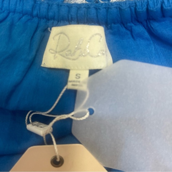 RahiCali Daisy Off-The-Shoulder Embroidered with Tassels Ties Dress Small NWT - Picture 7 of 9